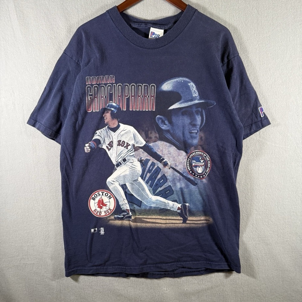 Vintage 1997 Pro Player Nomar Garciaparra Boston Red Sox Shirt‎ Size L RARE ROTY